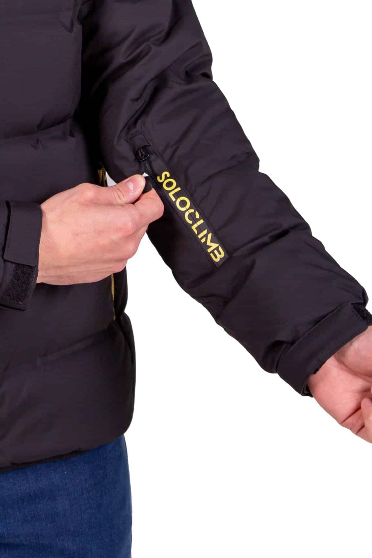 Wendigo negro dorado 1 Chaqueta Térmica de Pluma polivalente Wendigo Unisex - Imagen 4